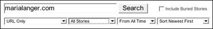 Searching Digg for a URL