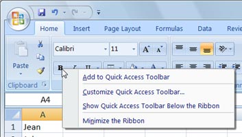 Contextual Menu