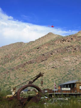 Flying at Robson's Mining World