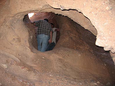Natural Bridge Deep in Slot Canyon