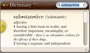 Dictionary Widget