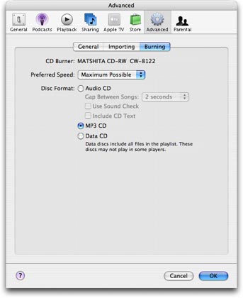 Burning Preferences