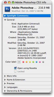 Photoshop Info
