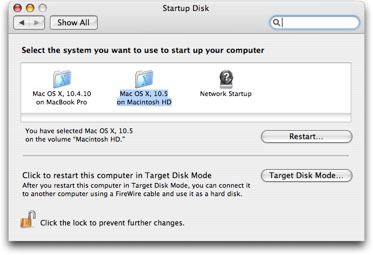 Startup Disk