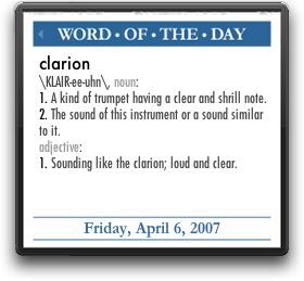 Word of the Day Calendar Widget