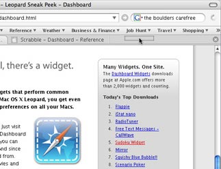 Drag link to tab area.