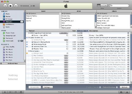 Podcasts Window