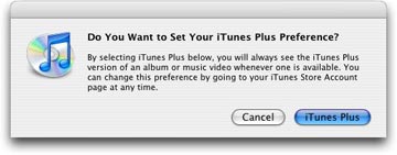 Set iTunes Plus preferences