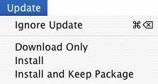 Update Menu