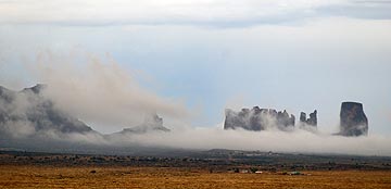 Clouds in Monument Valley