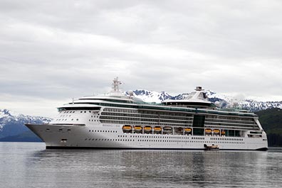 Radiance of the Seas at Anchor
