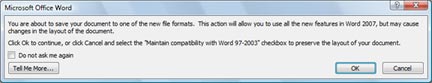 Warning Dialog