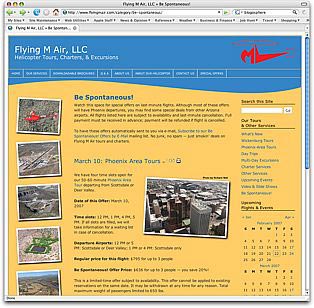 Flying M Air's site