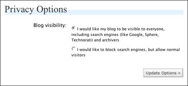 Privacy Options