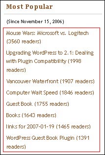 The last_posts() function in action
