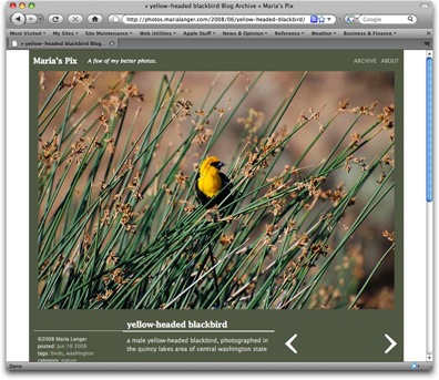 Maria's Pix Web Site