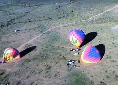Hot Air Balloons from Above