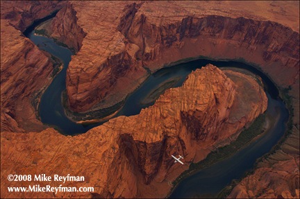 Horseshoe Bend with Plane Horseshoe Bend with Plane