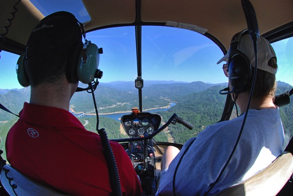Over Lake Shasta