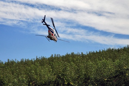 Spraying with a Helicopter