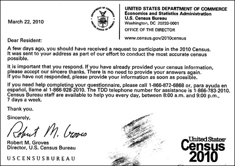 Census Postcard