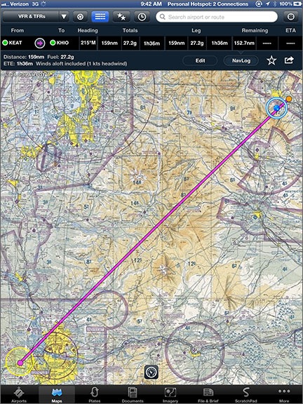 Foreflight Route