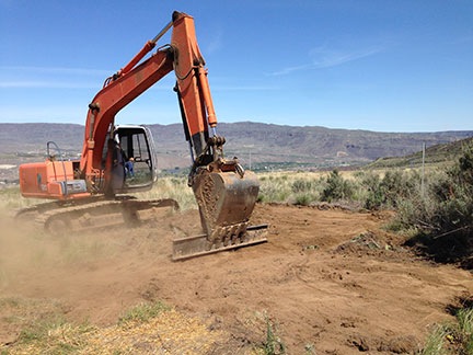 Gardening with a Backhoe