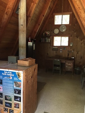 Inside the Hozomeen Ranger Station