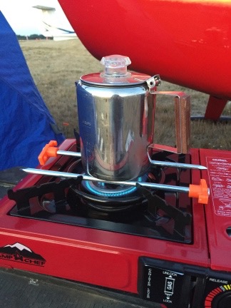 Percolator on Stove