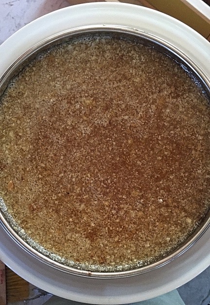 Straining Honey