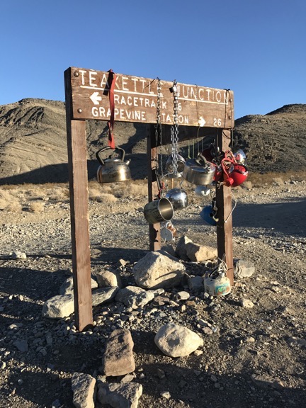 Sign at Teakettle Junction